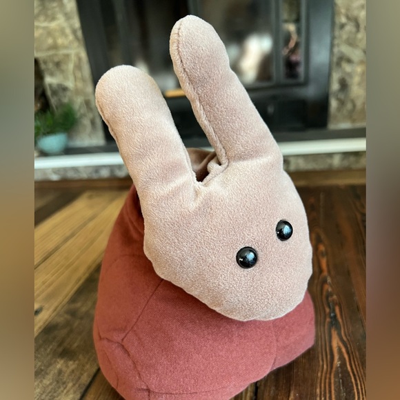 FOLKTAILS • Furry Folk Snail Puppet brown vintage plush hand plush Folkmanis - Picture 4 of 14